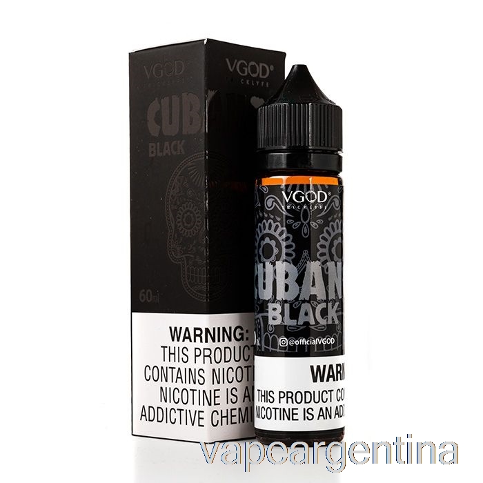 Cubano Black - E-líquido Vgod - 60ml 0mg Vape Argentina